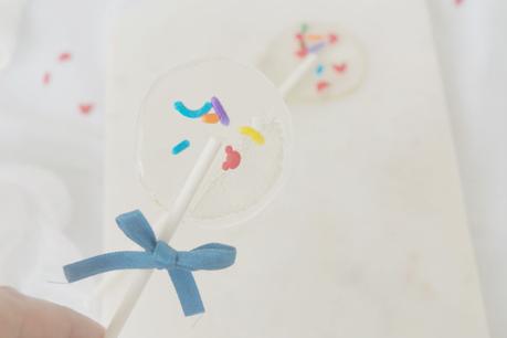 Piruletas caseras para El traje nuevo del emperador