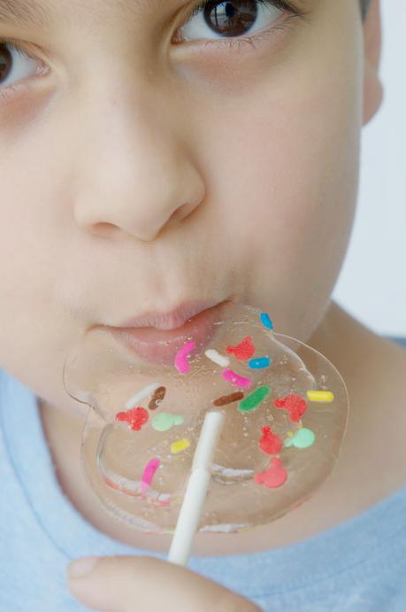 Piruletas caseras para El traje nuevo del emperador