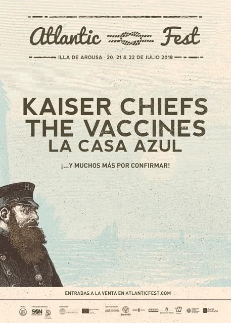 [Noticia] La Casa Azul y Kaiser Chiefs se unen a The Vaccines en el cartel del Atlantic Fest 2018