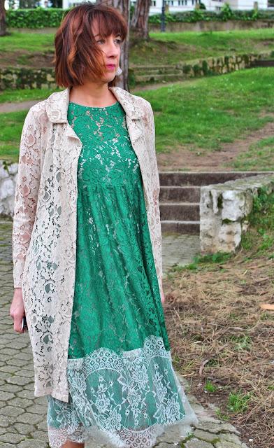 MIS LOOKS - ENCAJE VERDE MIS LOOKS - ENCAJE VERDE