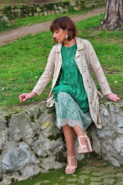 MIS LOOKS - ENCAJE VERDE MIS LOOKS - ENCAJE VERDE