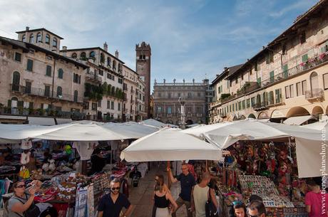 Verona visitar Piazza delle Erbe viaje Italia