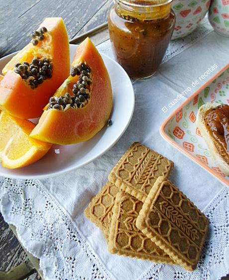 Mermelada de Papaya & Naranja {Apta para Diabéticos}