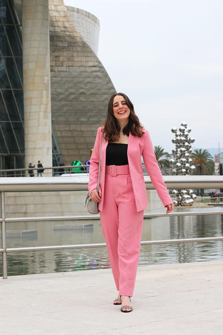 Primavera con mi traje rosa de Zara