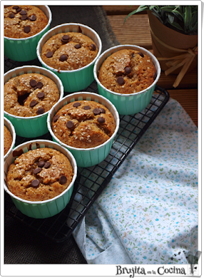 Muffins de plátano y tahini