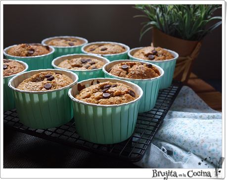 Muffins de plátano y tahini