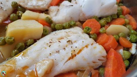 Merluza a la jardinera