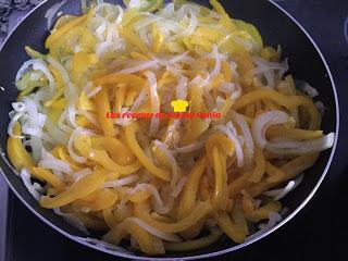 SARTÉN DE PIMIENTOS AMARILLOS CON PAVO ASADO