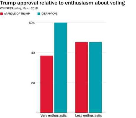 Las personas que dicen estar más ansiosas por votar desaprueban a Trump en una nueva encuesta