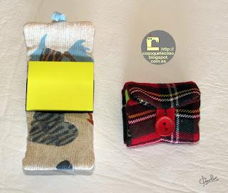 Funda para mini block de notas. Videotutorial.