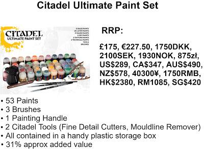 Posible filtración de packs de productos GW...para noviembre