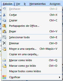  Atajos de teclado en Microsoft Outlook 
