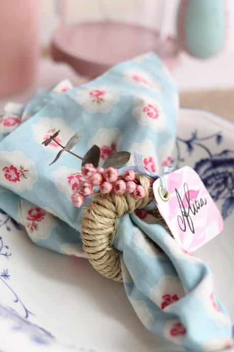 DIY Anillo rustico floral para servilletas DIY Anillo rustico floral para servilletas