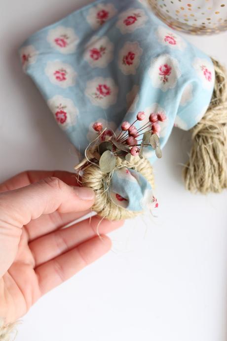 DIY Anillo rustico floral para servilletas DIY Anillo rustico floral para servilletas