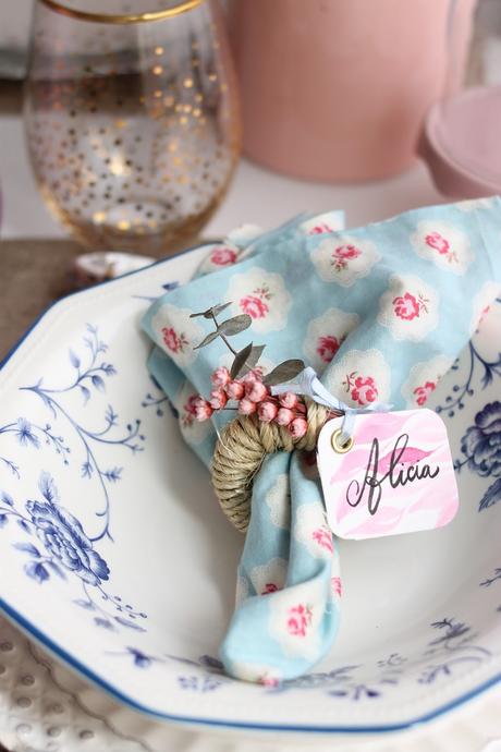 DIY Anillo rustico floral para servilletas DIY Anillo rustico floral para servilletas