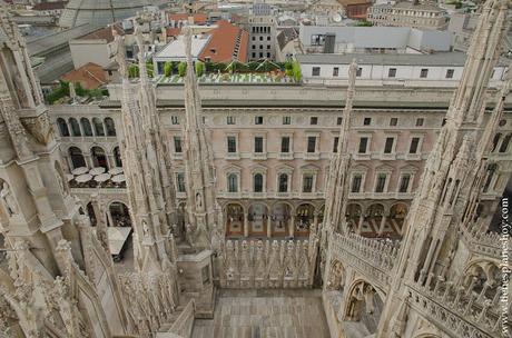 Terraza Duomo Subir a tejado terraza Duomo Milan viaje Italia