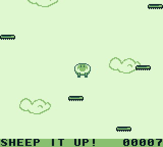 Juega 'online' a 'Sheep it up', un divertido juego para Game Boy que apareció hace poco en cartucho