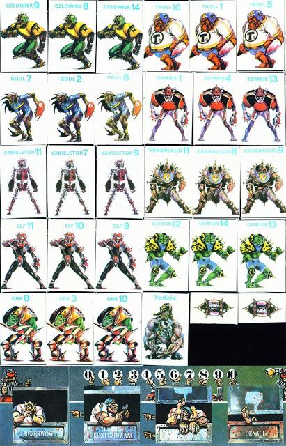 Fichas de Blood Bowl 1ª y un par de curiosidades