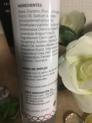 hidratante vaginal, gel vaginal, dso, dso vaginal, elixir dragó, pachuli, sandalo, aceite de jojoba, aceite de almendras, lavanda, sequedad vaginal,