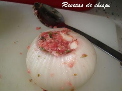 CEBOLLA RELLENA AL HORNO