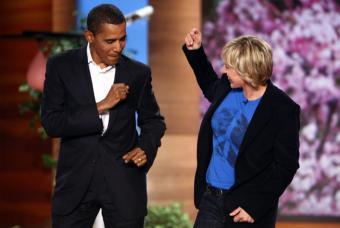 Barack Obama baila con Ellen DeGeneres