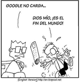 El fin del mundo. google caido. HUMOR casi INTELIGENTE