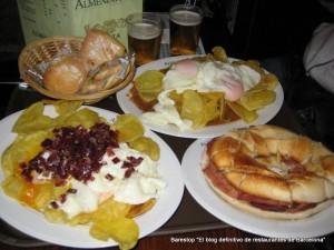 Ruta de tapas por Madrid Huevos rotos,pisto huevo y rosca