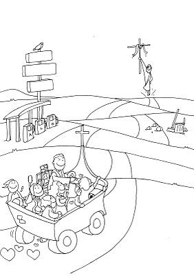 Algunos dibujos de Paxi Fano para trabajar en Cuaresma