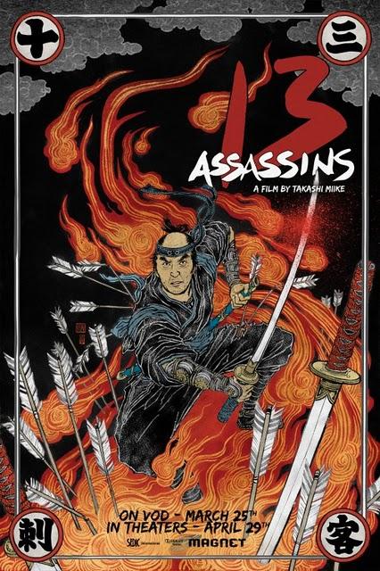 Póster internacional de '13 Assassins' ('Jûsan-nin no shikaku'), lo nuevo de Takashi Miike