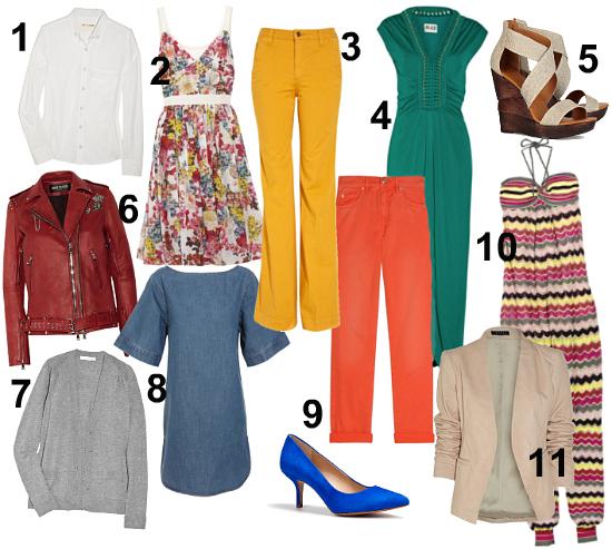 Las prendas básicas para el armario de primavera 2011