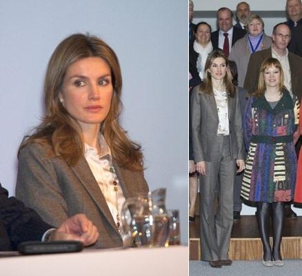 Dña. Letizia asistió en Avilés a una conferencia sobre la prevención del cáncer. El look de la Princesa