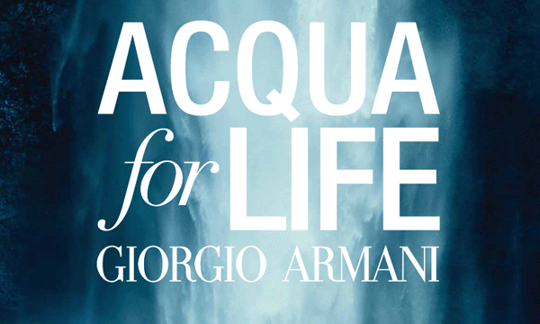ACQUA FOR LIFE, EL RETO DE GIORGIO ARMANI