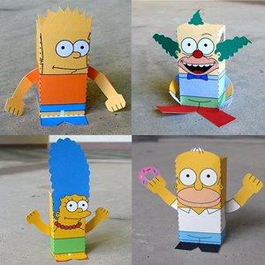 muñeco recortable simpson