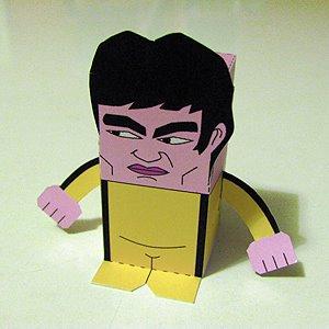 muñeco recortable bruce lee