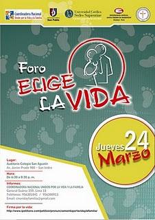 FORO POR LA VIDA Y LA FAMILIA