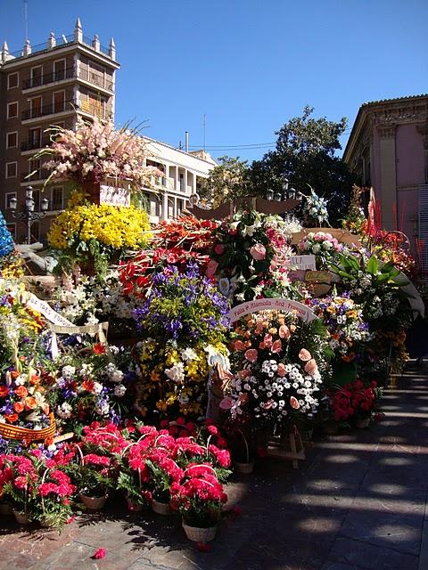 FLORES EN LAS FALLAS DE VALENCIA