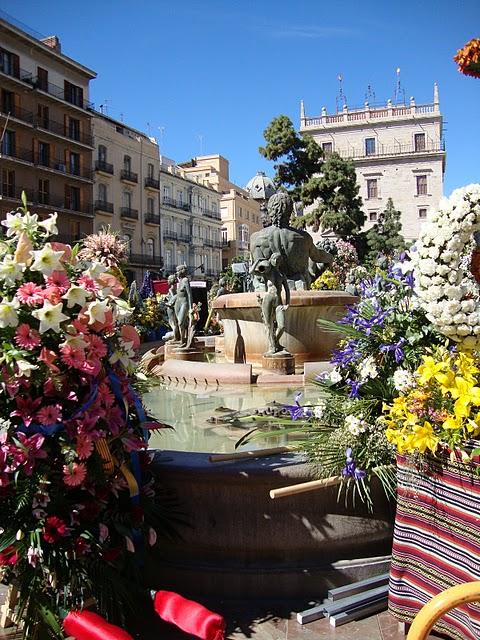 FLORES EN LAS FALLAS DE VALENCIA