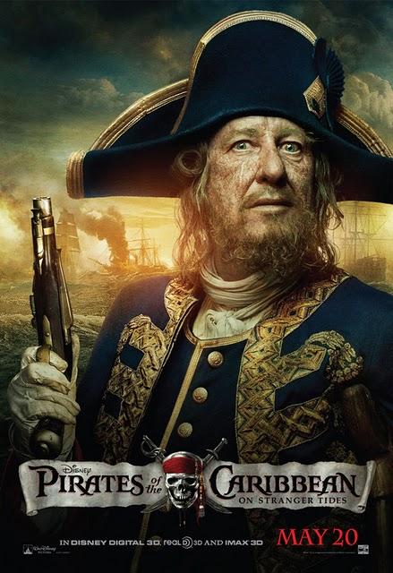 Nuevos pósters de 'Pirates of the Caribbean: On Stranger Tides', ahora con Ian McShane y Geoffrey Rush