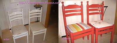 Antes y después: las sillas de mi suegra