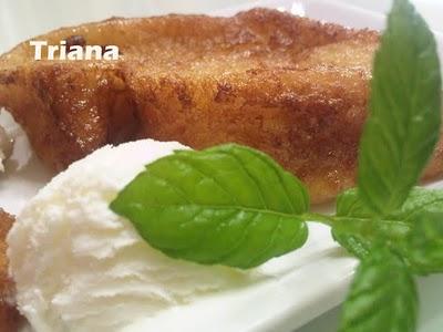 Torrijas clonadas con almíbar de miel