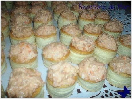 ENTREMESES VARIADOS (TARTALETAS Y VOL-AU- VENT)