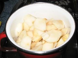 Compota de manzana, pera y pasas