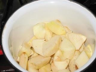 Compota de manzana, pera y pasas