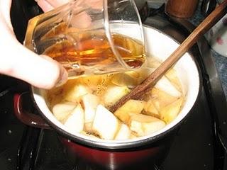 Compota de manzana, pera y pasas