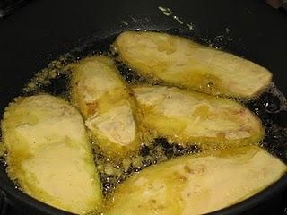 Berenjenas rebozadas a la miel