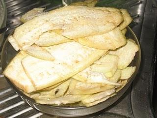 Berenjenas rebozadas a la miel