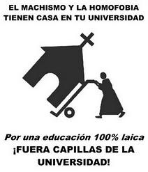Fuera capillas de la Universidad