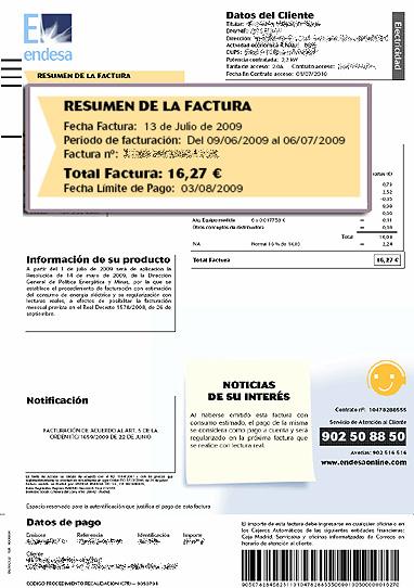 FacturaEndesa Factura 