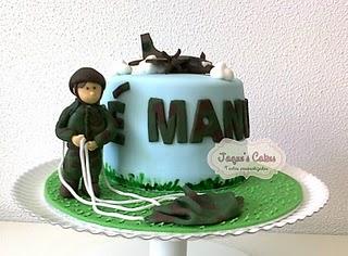 Tarta Motivo Militar y Paracaidista