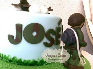 Tarta Motivo Militar y Paracaidista